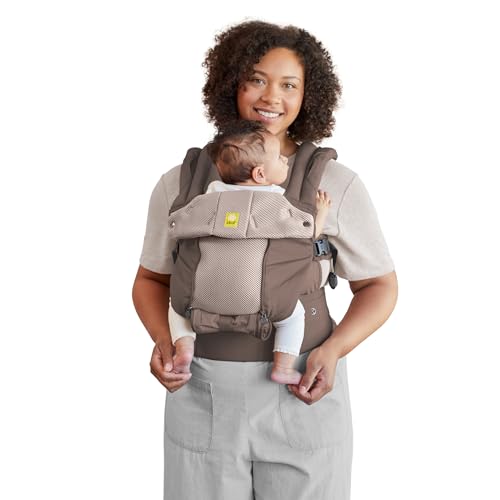 LÍLLÉbaby Complete All Seasons Ergonomic 6-in-1 Baby Carrier Infant to Toddler with Lumbar Support (7-45 Pounds), 360 Degree Baby Wearing & Multi-Position, Inward & Outward Facing (Bark)