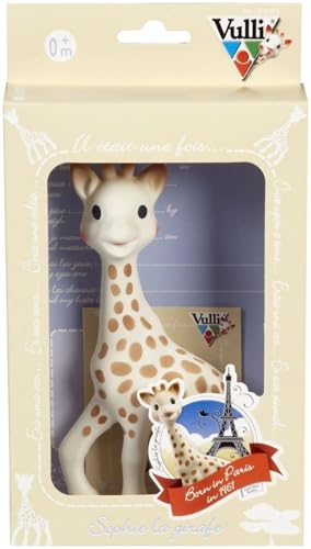 Sophie la girafe | Born in Paris | Natural Rubber | Designed for Teething Babies | Awaken All 5 Senses | Easy to Clean (616324)