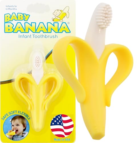 Baby Banana The Original, Banana Brush, Made in USA, Toddler Toothbrush, Family-Owned Business