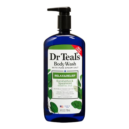 Dr Teal's Ultra Moisturizing Body Wash Relax and Relief with Eucalyptus Spearmint, 24 Fluid Ounce