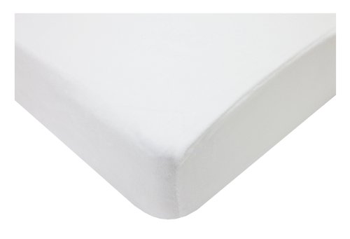 American Baby Company Heavenly Soft Chenille Fitted Crib Sheet 28" x 52", Warm and Cozy Neutral Chenille Sheet, White, for Boys and Girls, Fits Crib and Toddler Bed mattresses